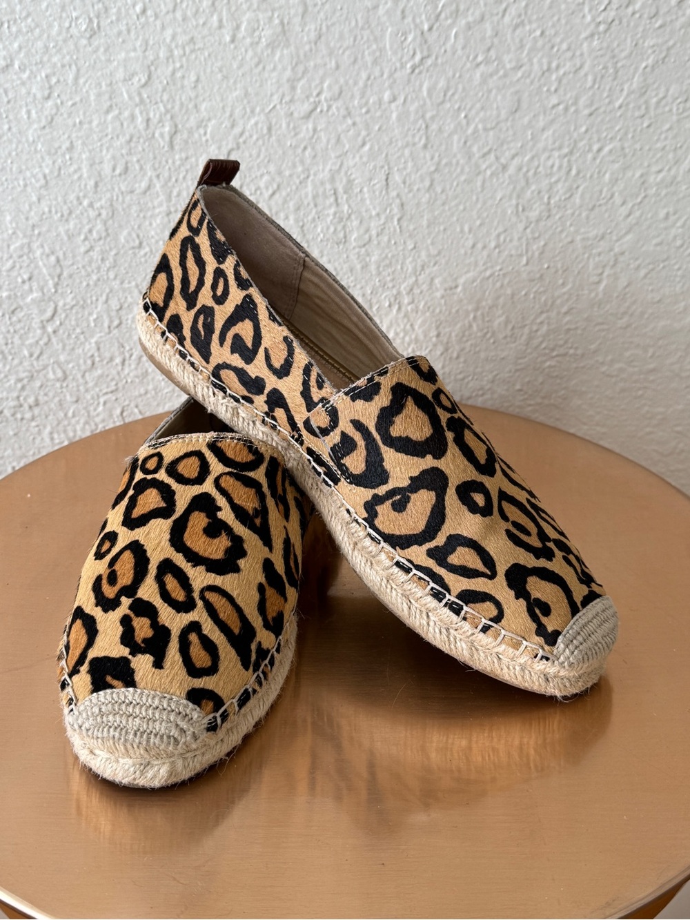 Sam Edelman Leopard Print Khloe Espadrilles in Tan and Black